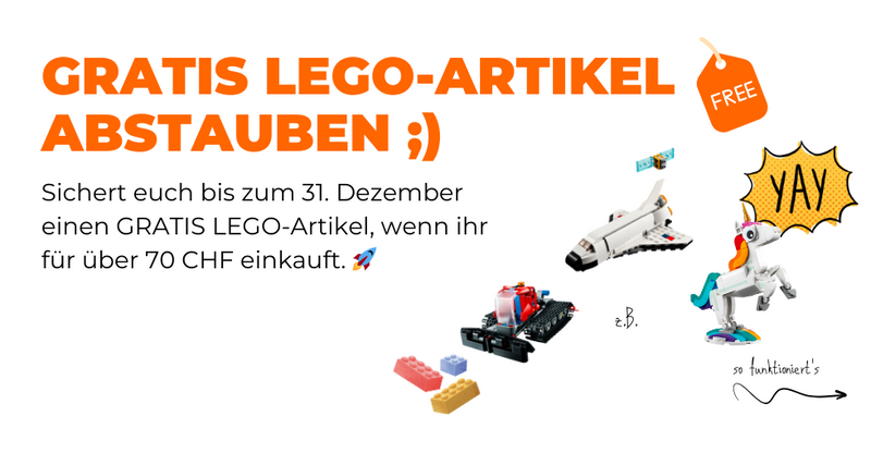 Gratis LEGO Set bei jedem LEGO Einkauf über CHF 70.-