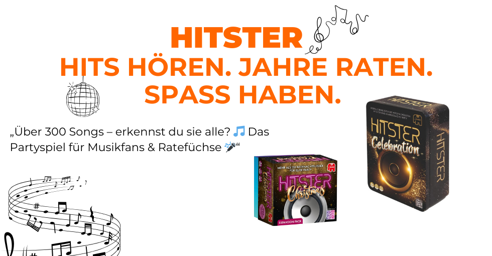 HITSTER – Das Musik-Partyspiel für jeden Anlass 🎶🎉