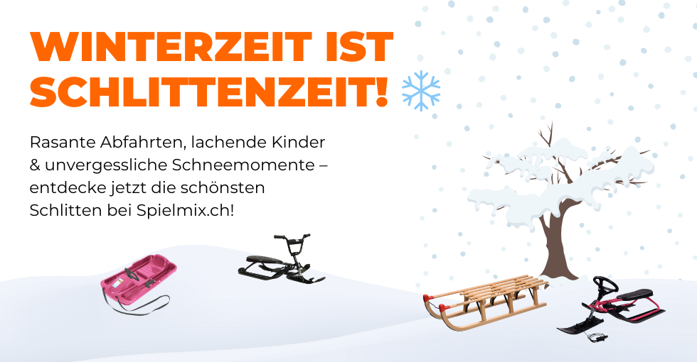 Winterspass garantiert: Schlitten bei Spielmix.ch