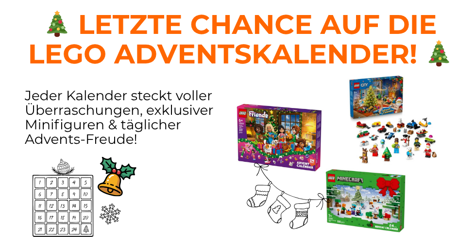 🎄 LEGO Adventskalender Letzte Chance! Jetzt schnell sichern!