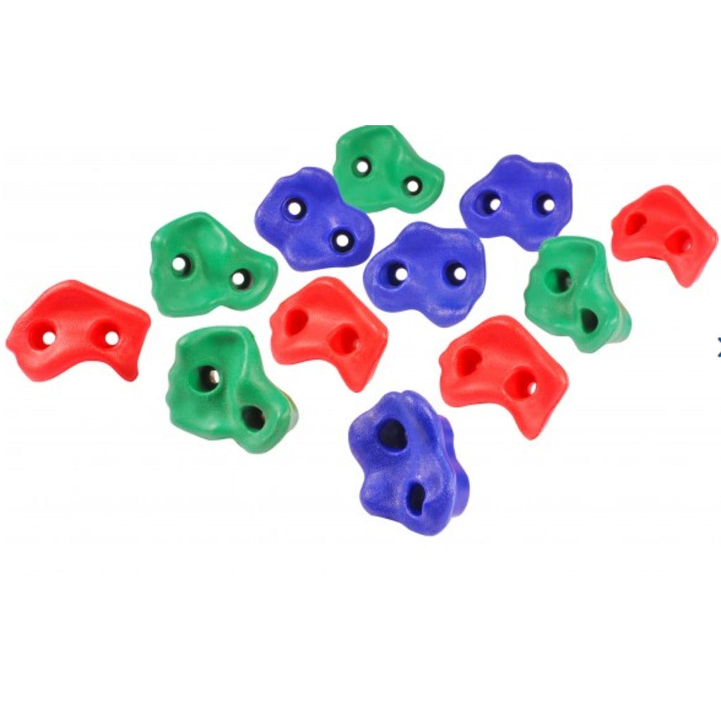 Hudora 12 Stück Klettergriffe (40cm × 15.5cm × 11cm)