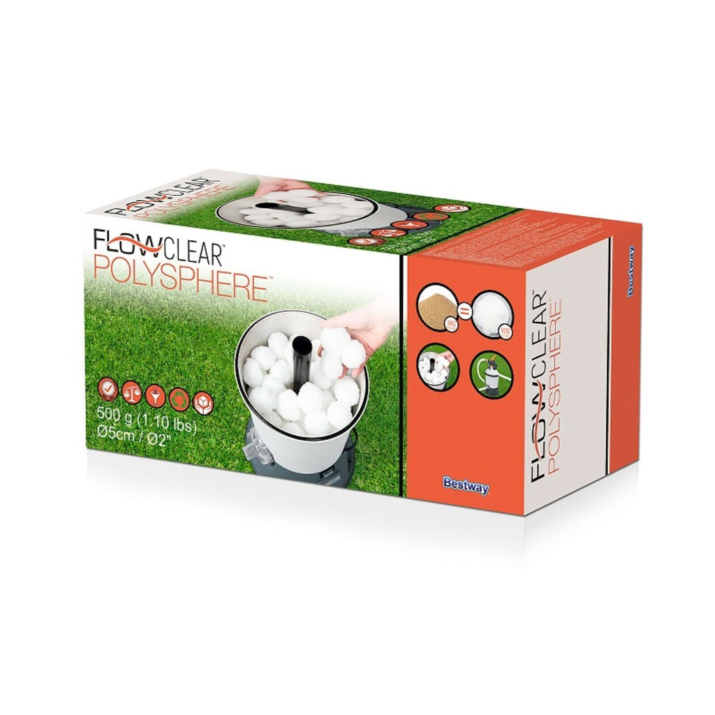 Bestway Filterbälle für Sandfilterpumpen (17.6cm × 36.6cm × 17.6cm, 0.65kg)