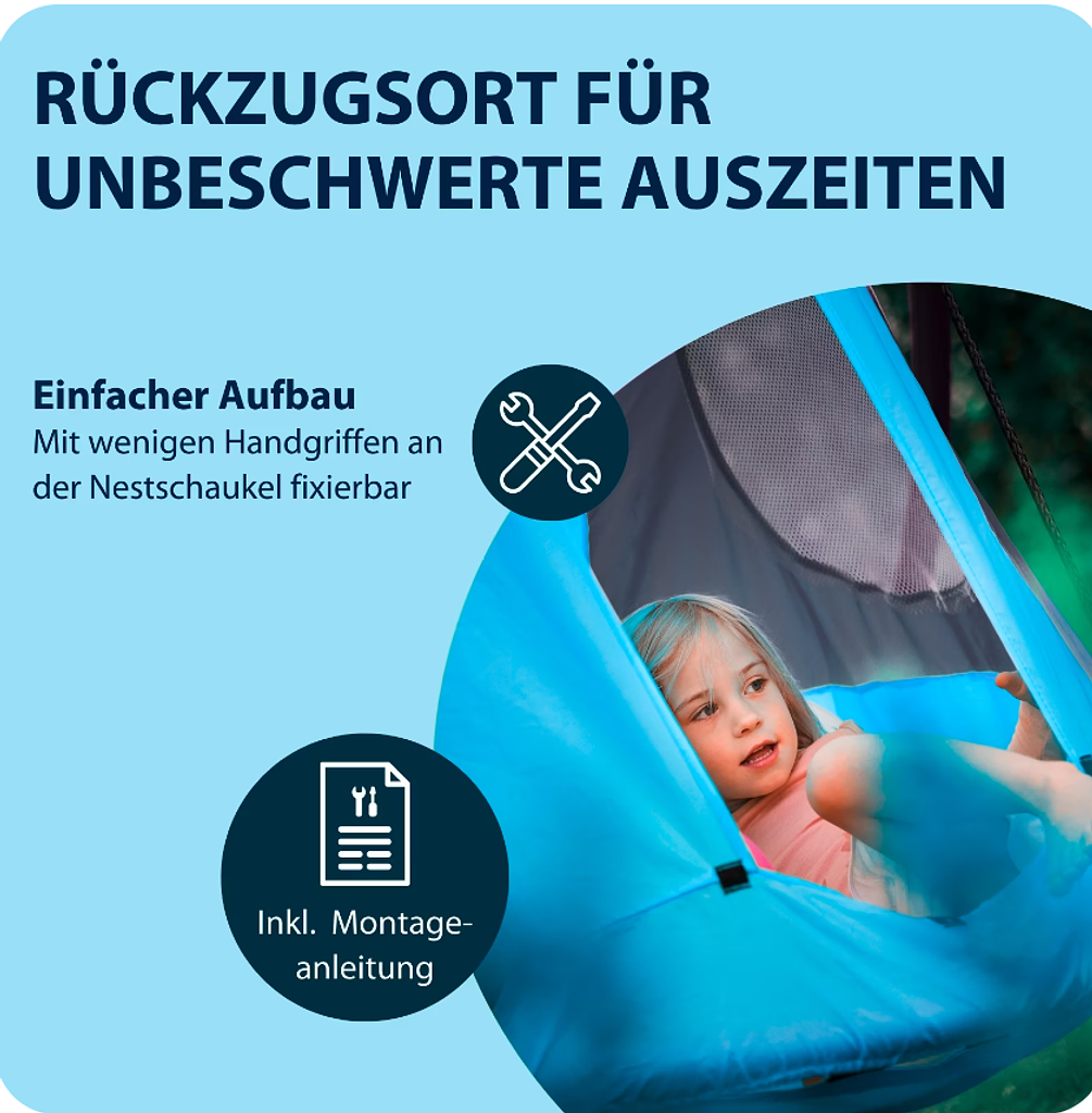 Hudora Zelt Cosy Castle für Nestschaukel 90