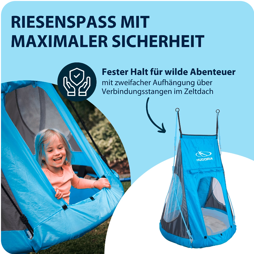 Hudora Zelt Cosy Castle für Nestschaukel 90