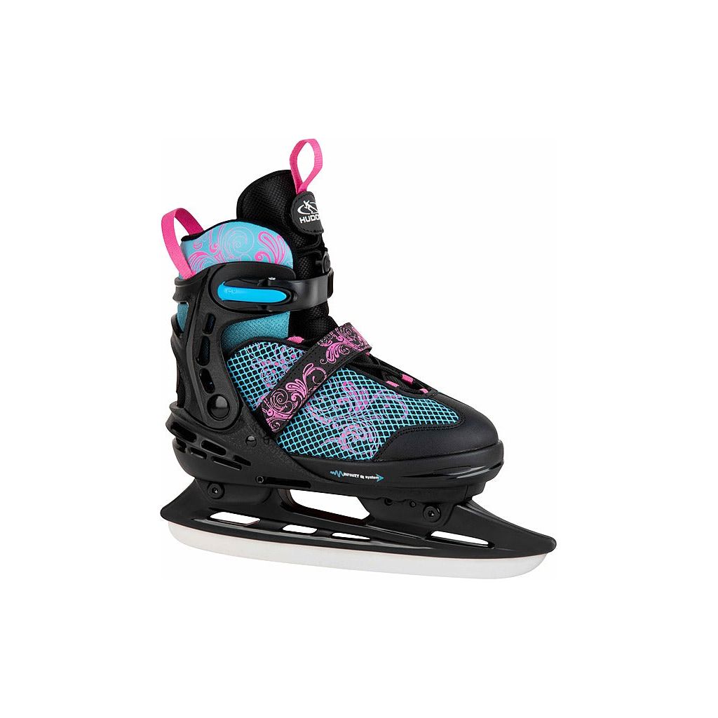 Hudora Allround Schlittschuh Comfort (schwarz türkis pink, 29-34)