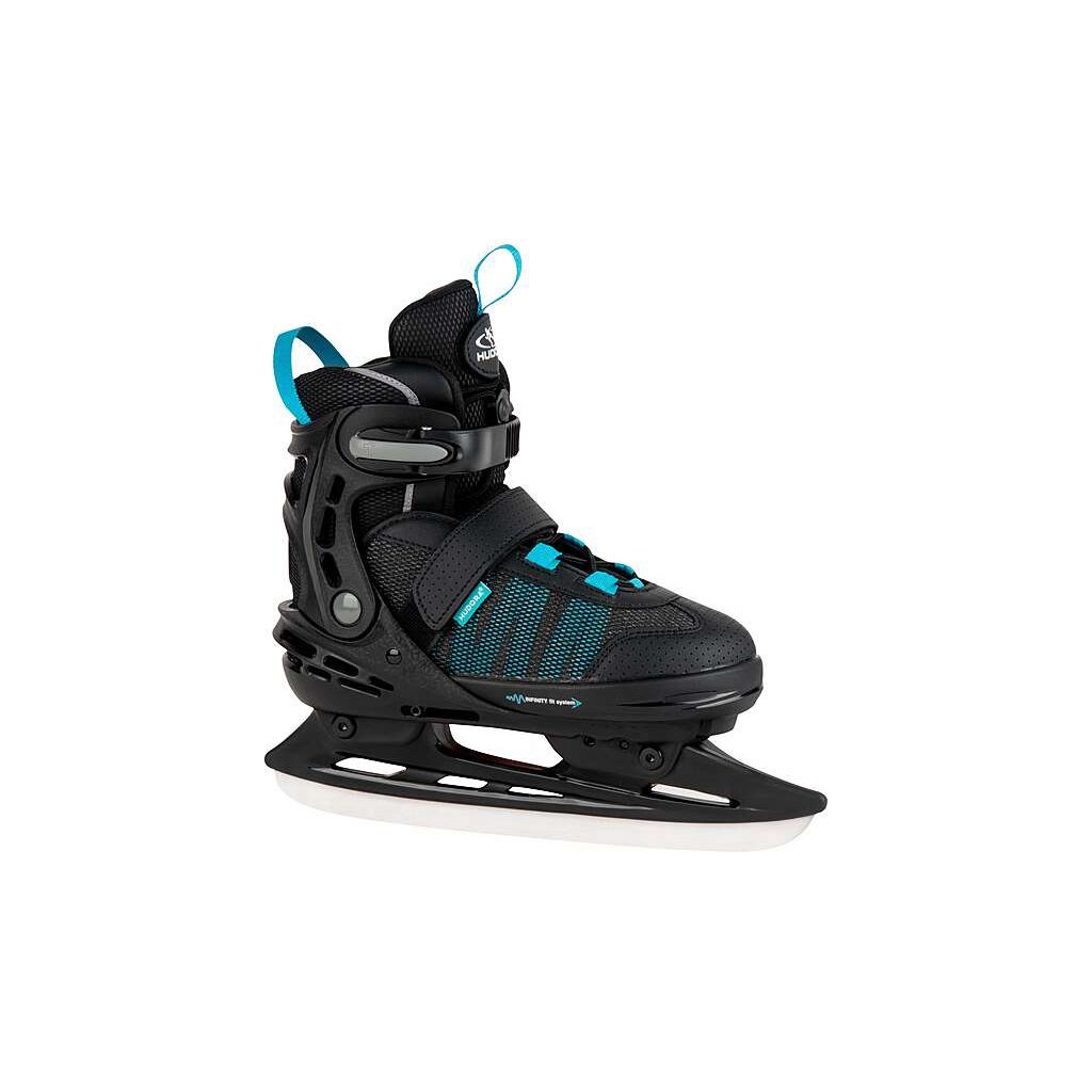 Hudora Allround Schlittschuh Comfort (schwarz türkis, 29-34)