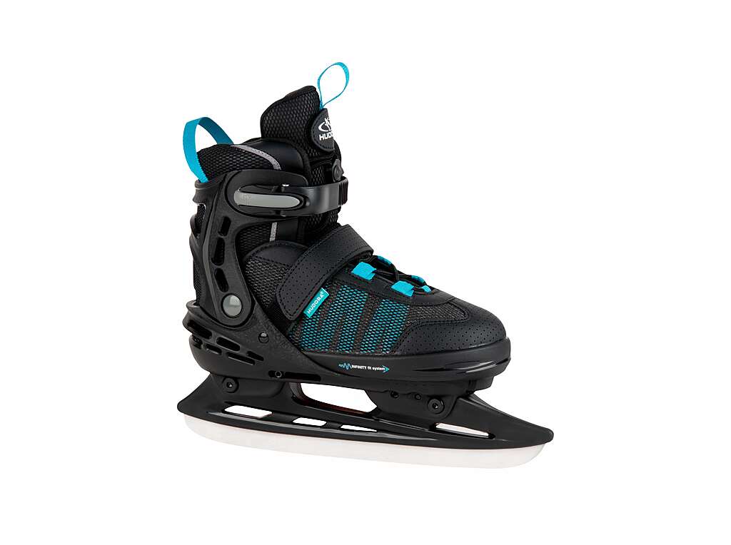 Hudora Allround Schlittschuh Comfort (schwarz türkis, 29-34)