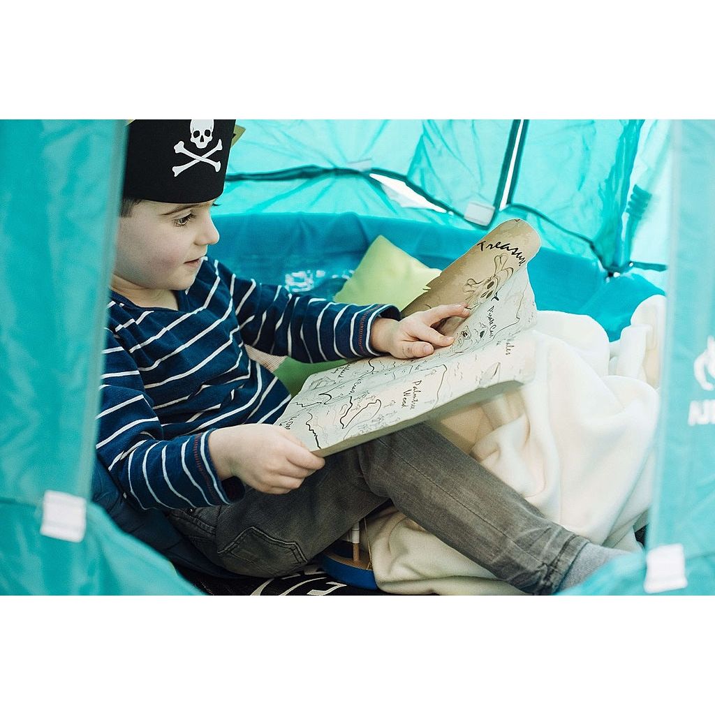 Hudora Nestschaukel mit Zelt Pirate 90 (grün, 90cm × 90cm × 108cm)