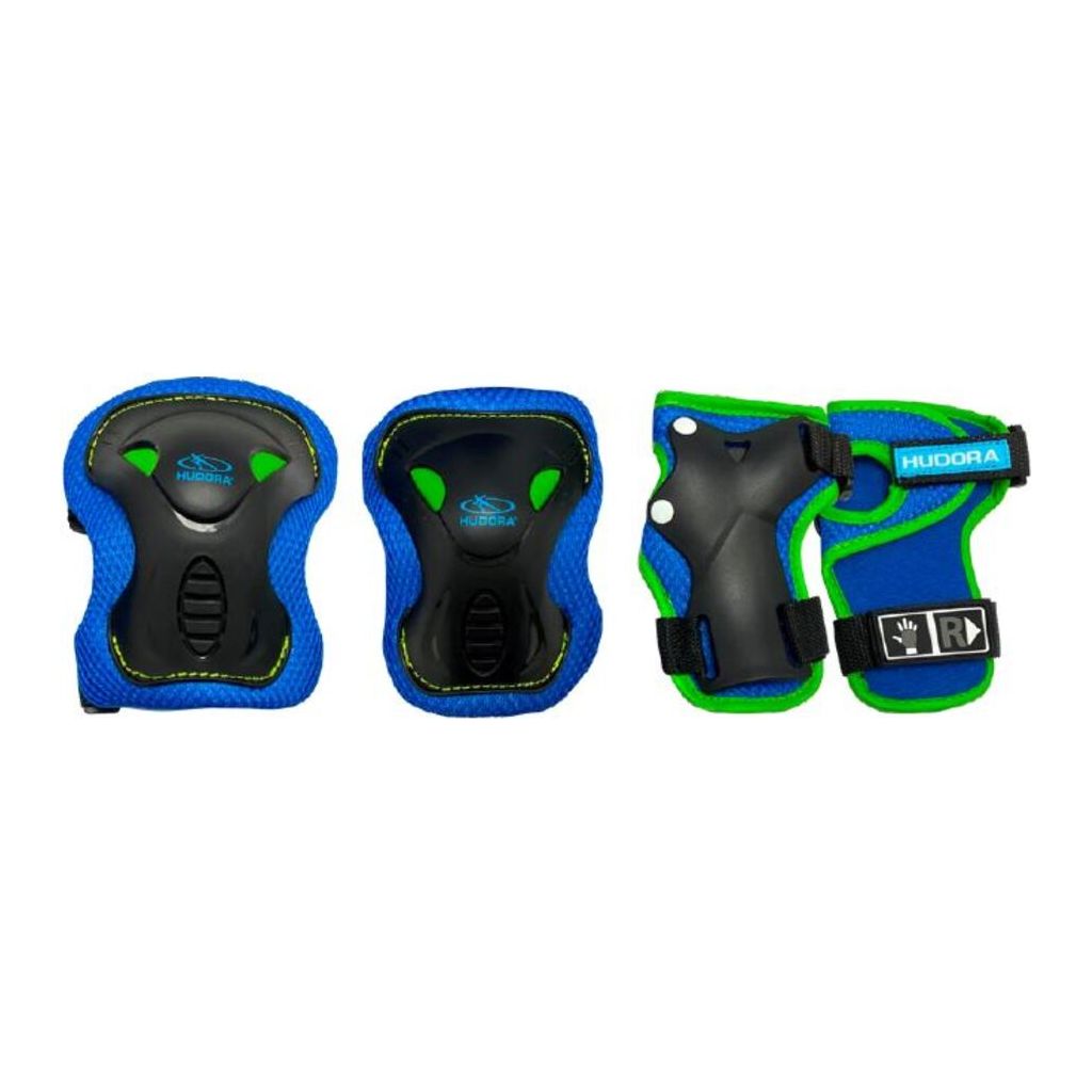 Hudora Biomechanisches Protektoren-Set für Kinder (blau, XS)