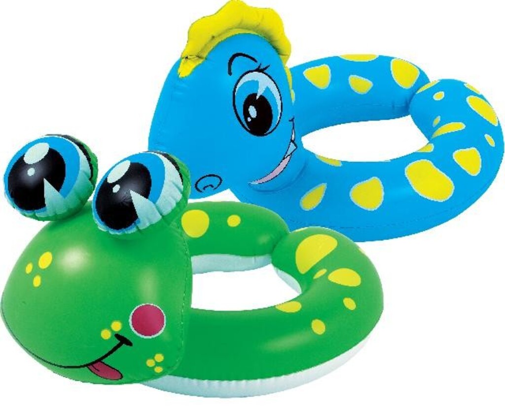 Jilong Animal Schwimmring Dino und Frosch (assortiert, ⌀61cm × 53cm × 53cm, 0.12kg)