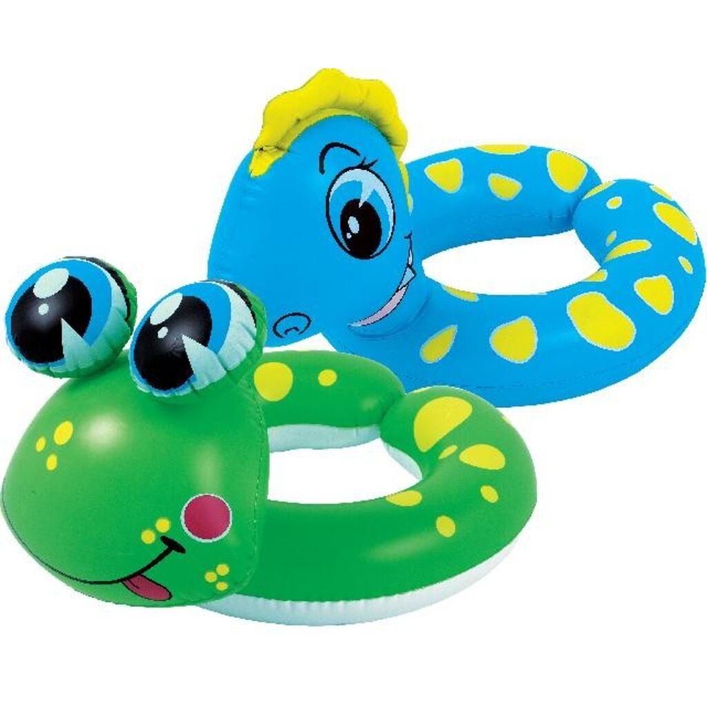 Jilong Animal Schwimmring Dino und Frosch (assortiert, ⌀61cm × 53cm × 53cm, 0.12kg)