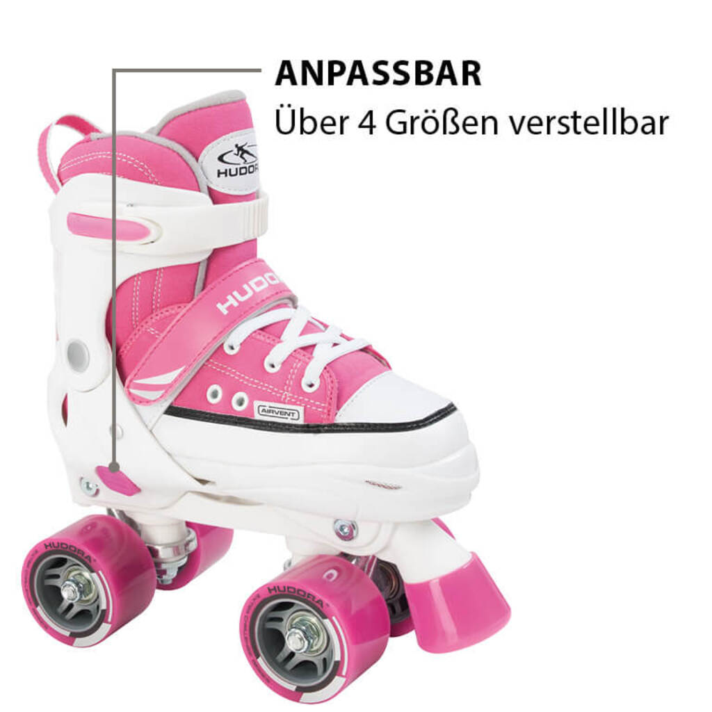 Hudora Rollschuh Roller Skate Wonders (pink, 32-35)