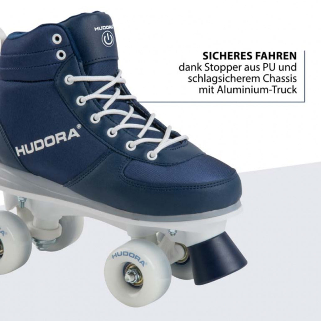 Hudora Roller Skates Advanced, LED (navy, 37/38)