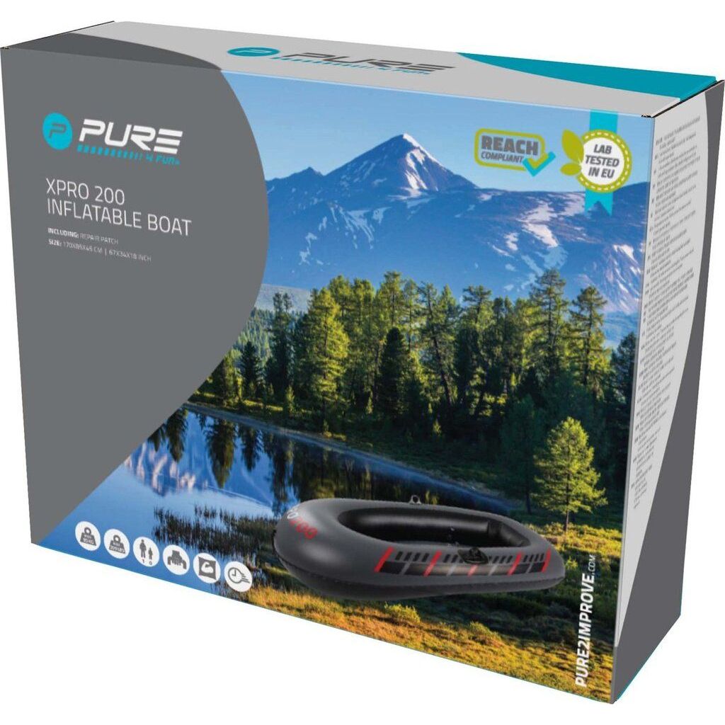 Pure4Fun Xplorer 200 Boot (grau schwarz, 170cm × 85cm × 45cm)