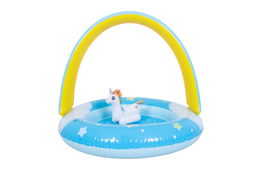 Jilong Regenbogen Einhorn Planschbecken (⌀95cm × 80cm, 34l)