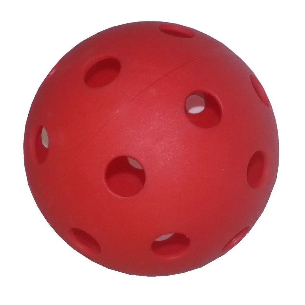 Eurostick Unihockeybälle 3er Pack (Blau, Rot, Gelb, ⌀7.5cm, 26g)
