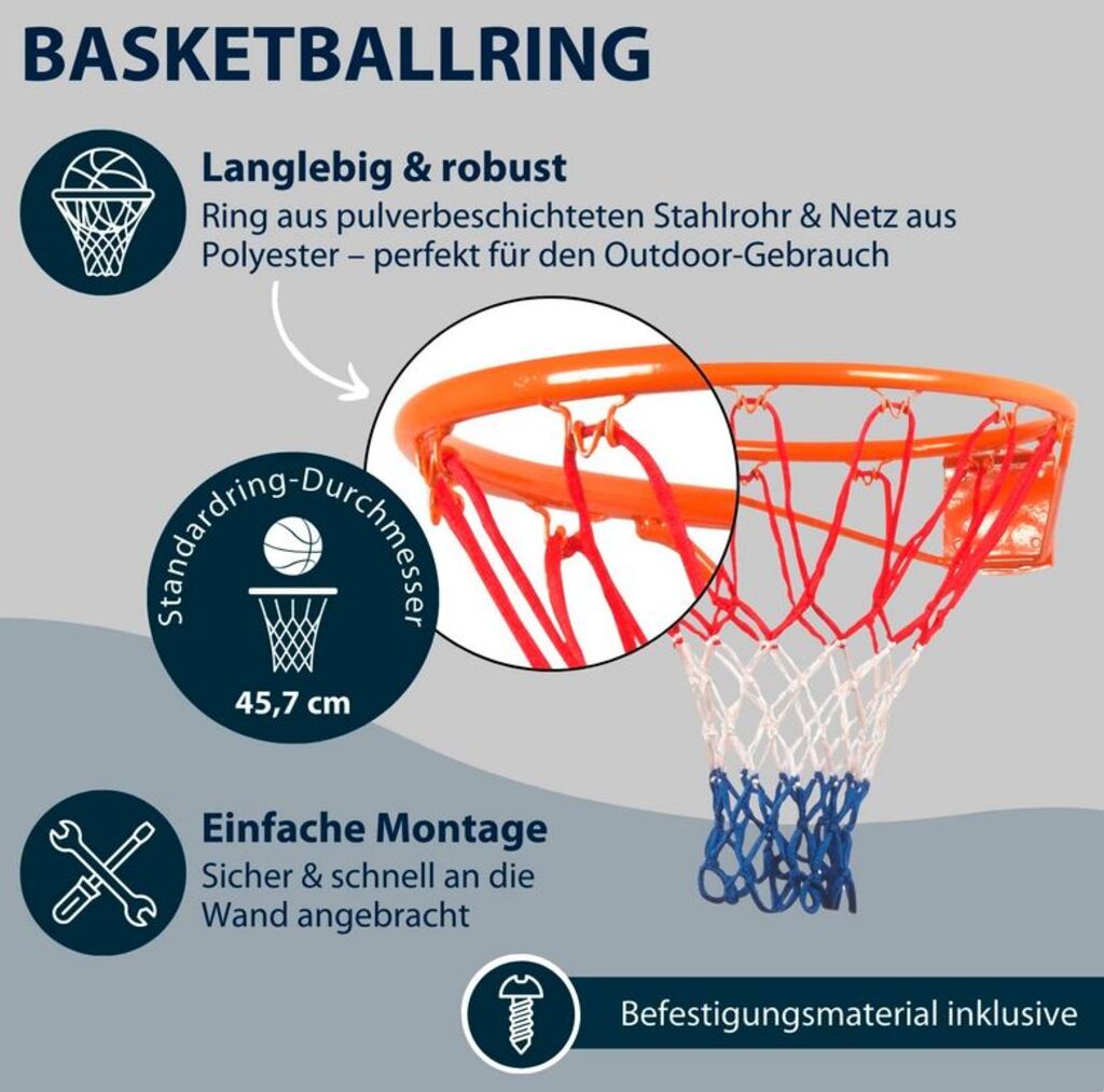 Hudora Slam it Basketball Set, 3-teilig