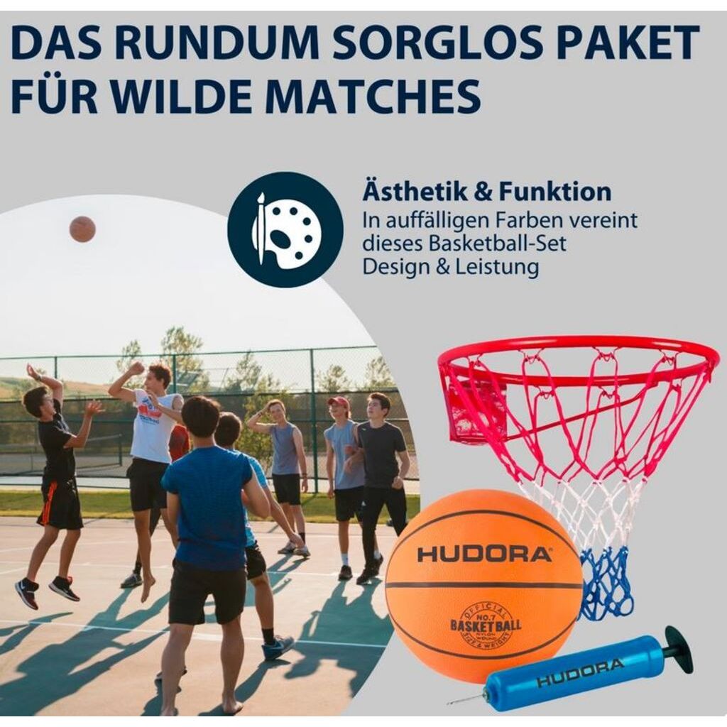 Hudora Slam it Basketball Set, 3-teilig