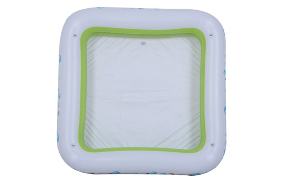 Jilong Aufblasbarer Kinder-Pool mit Sonnendach (143cm × 143cm × 123cm, 3.5kg)