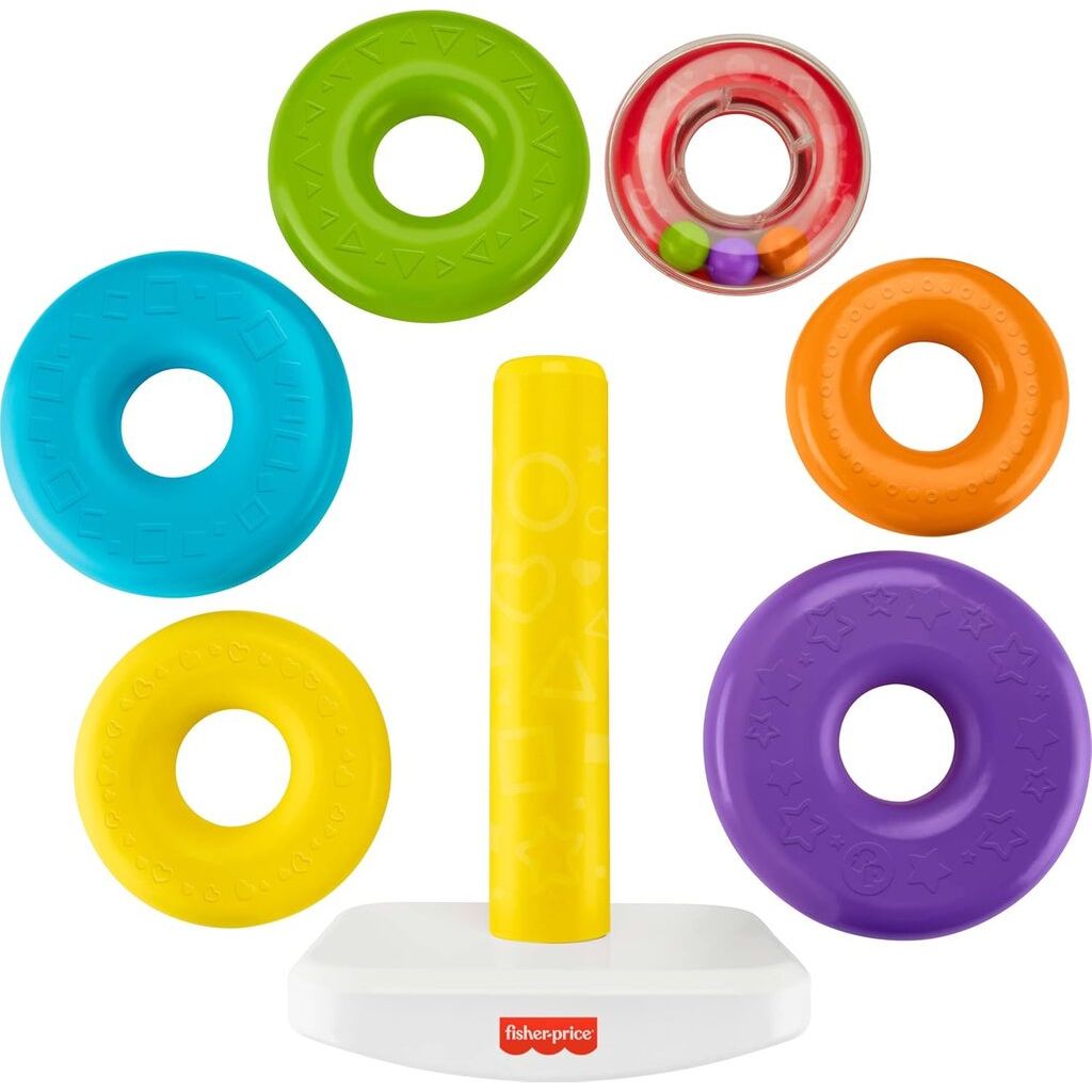 Fisher Price Gigantische Farbring-Pyramide (40.6cm × 27.6cm)