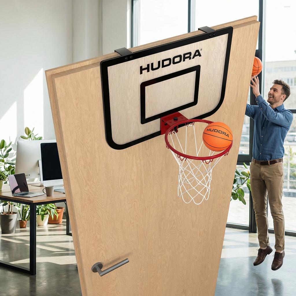 Hudora Mini-Basketballkorb-Set Indoor mit Türaufhängung