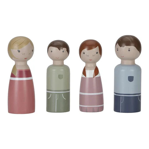 Little Dutch Puppenhaus - Erweiterungsset Familie Rosa FSC