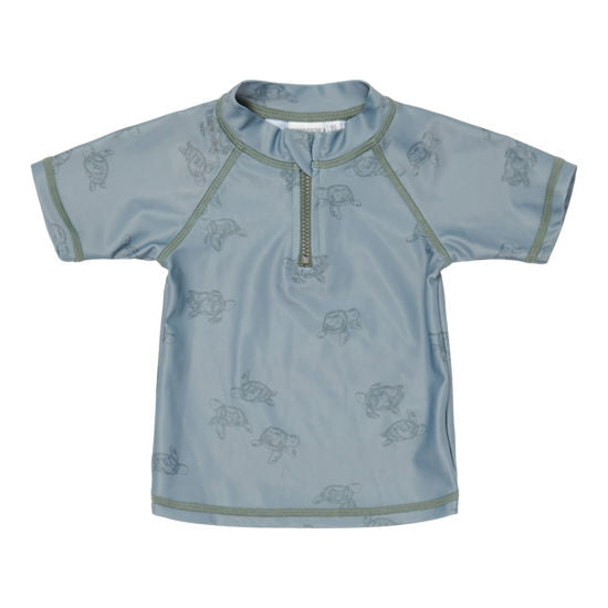 Little Dutch Schwimm T-Shirt kurzärmlig Turtle Island Olive - 74/80
