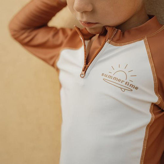 Little Dutch Schwimm T-Shirt kurzärmlig Vintage Sunny Stripes - 86/92