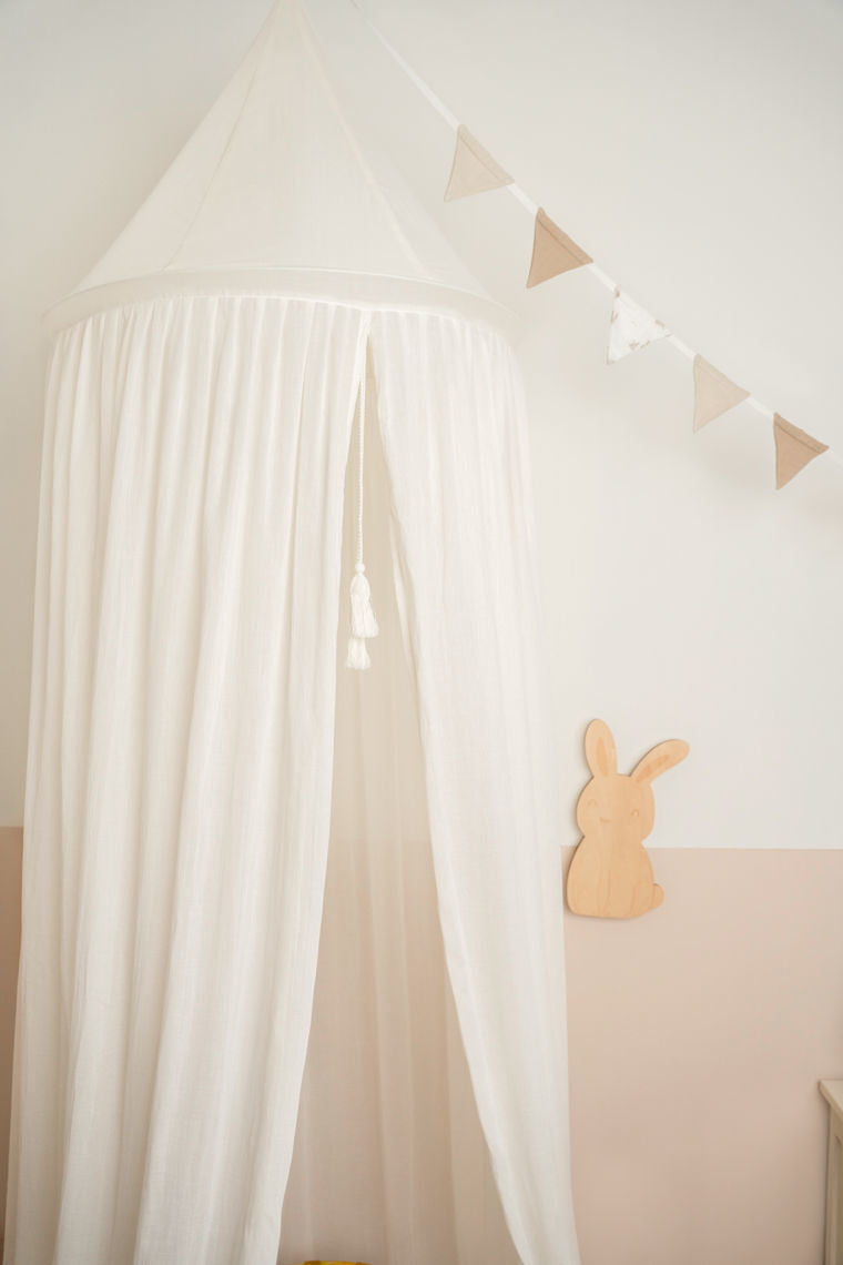 Little Dutch Canopy Betthimmel muslin Soft White