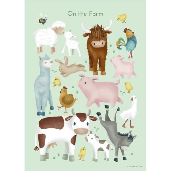 Little Dutch Poster A3 Little Farm