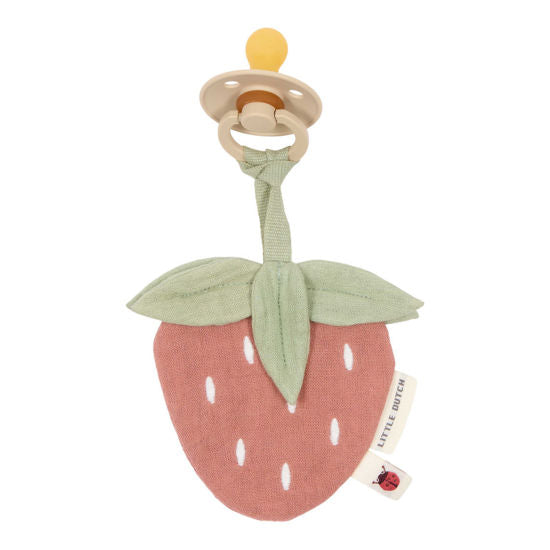Little Dutch Schnullertuch muslin Strawberry
