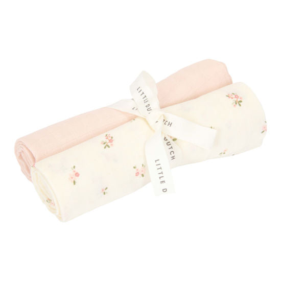Little Dutch Swaddles muslin 70 x 70 cm Fairy Blossom & Blossom