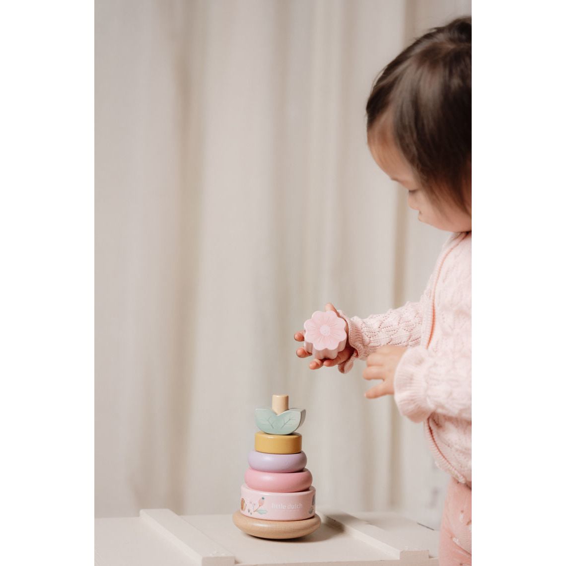 Little Dutch Holz-Stapelturm mit Ringen Fairy Garden FSC