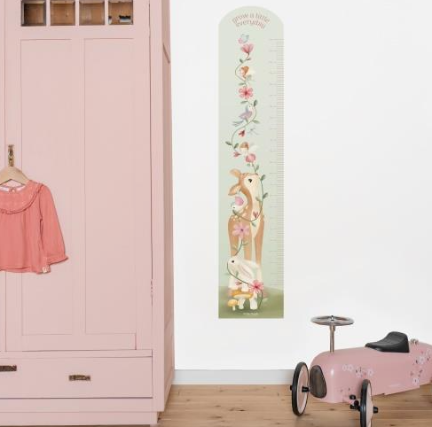 Little Dutch Messlatte Wandsticker / Wandaufkleber Fairy Garden