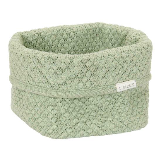 Little Dutch Aufbewahrungsbox gestrickt klein Pure Sage