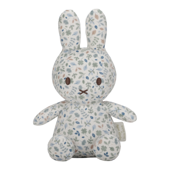 Miffy x Little Dutch Kuscheltier all-over print 20 cm - Lucky Leaves GRS