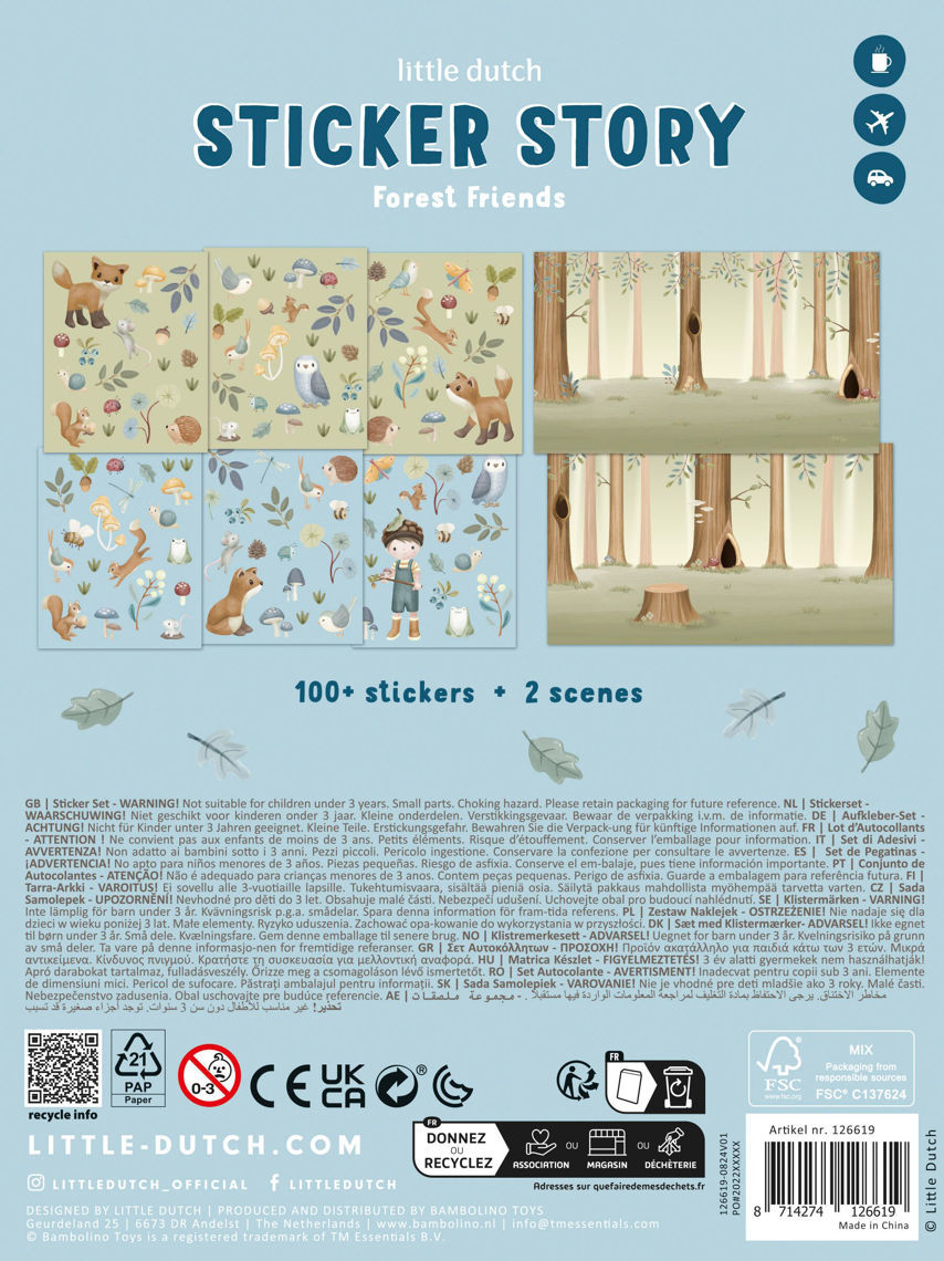 Little Dutch Stickerbuch Forest Friends
