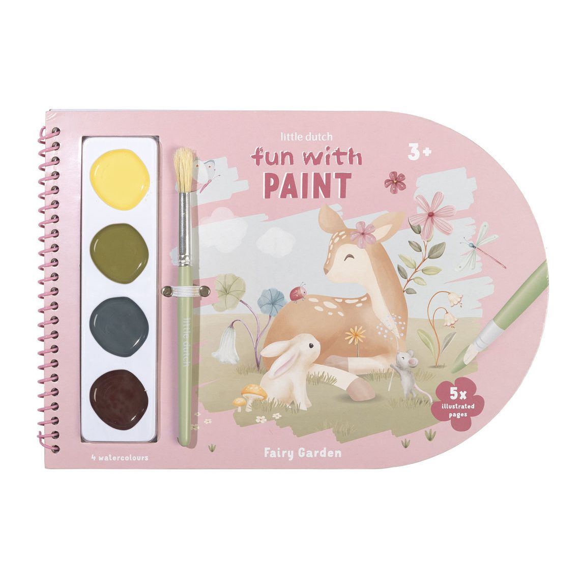 Little Dutch Malbuch mit Farbkasten Fairy Garden