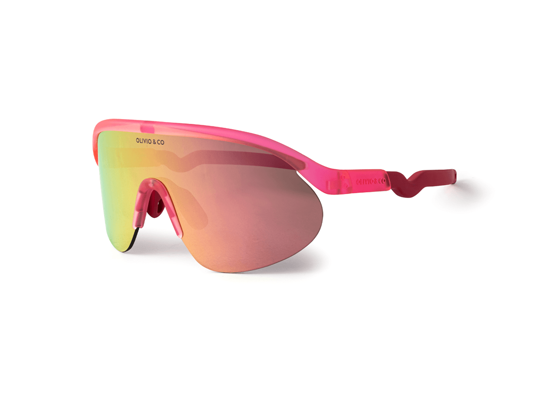 Olivo & Co Teen & Adult Half-Rim Sports Sunglasses-Flamingo Pink