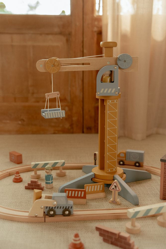 Little Dutch Kranset mit Eisenbahnschiene FSC