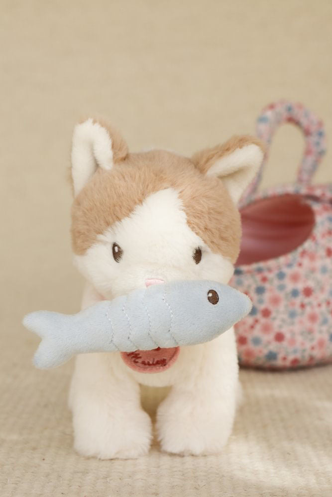 Chat en peluche Little Dutch Marley dans son sac GRS