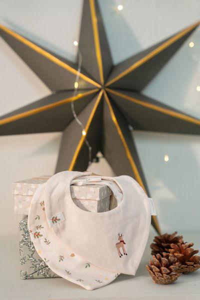 Little Dutch 2-pack Bandana bib Little Christmas