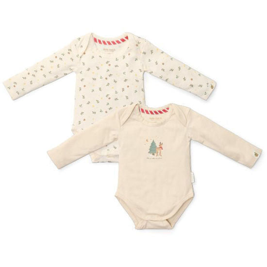 Little Dutch 2-pack bodysuit long sleeves Little Christmas - 50/56
