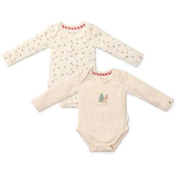 Little Dutch 2-pack bodysuit long sleeves Little Christmas - 62/68