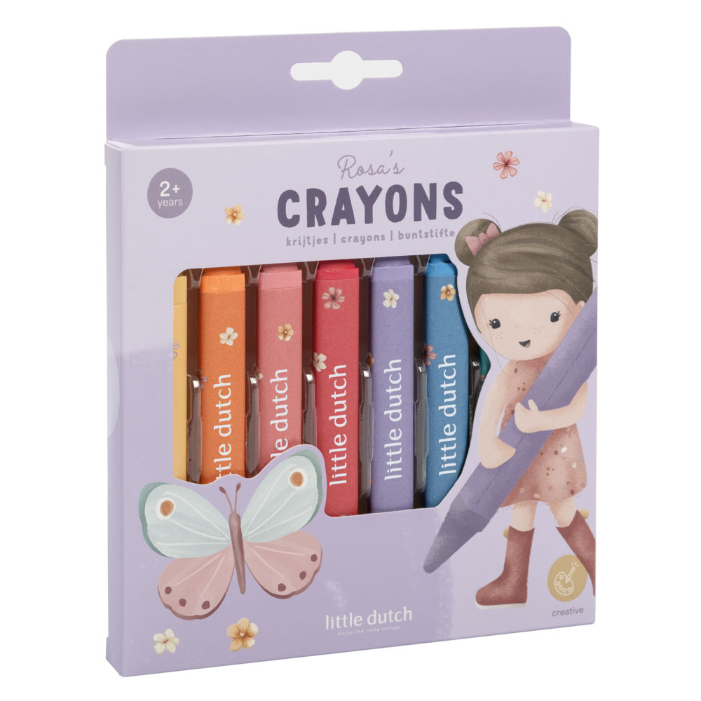 Little Dutch Wachsmalstifte Rosa