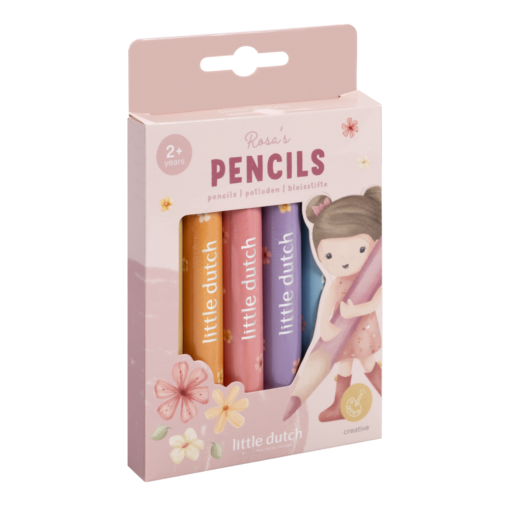 Little Dutch Farbstifte aus Holz Rosa