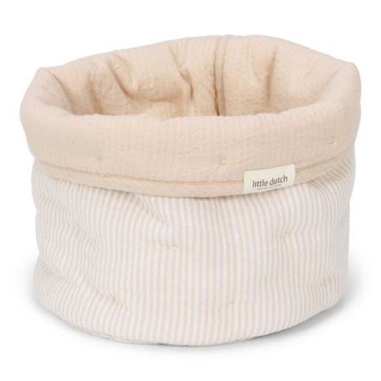 Little Dutch Aufbewahrungsbox klein - Pure Soft Beige Stripe