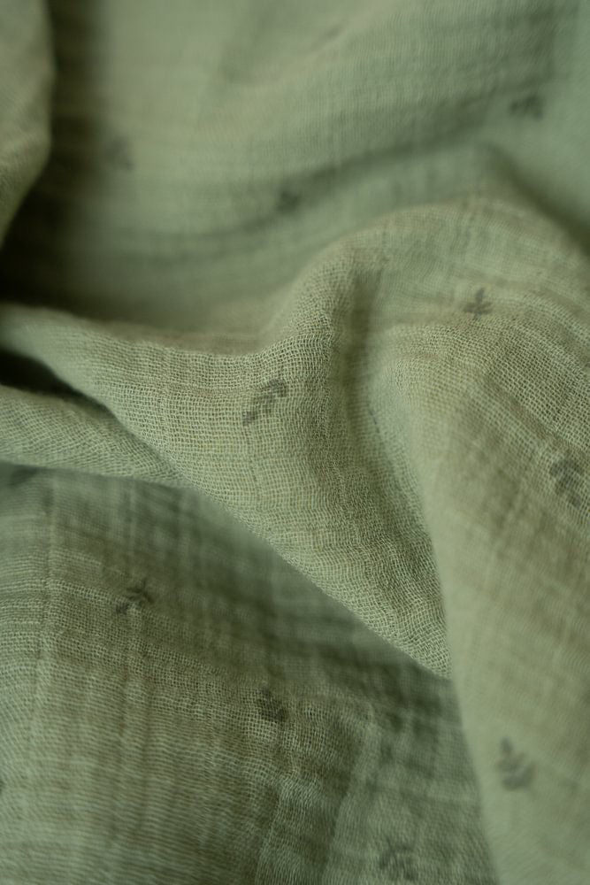 Little Dutch Swaddle muslin 120x120 - Pure Sage