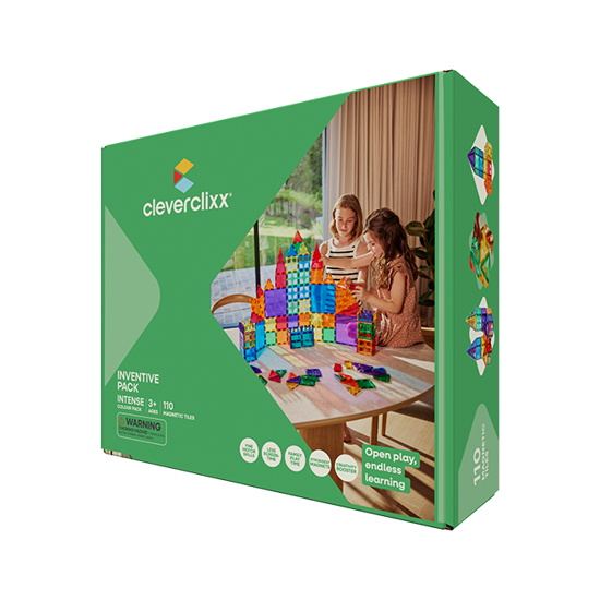 Cleverclixx Erfindungs-Bausatz in Knallfarben 110 Teile