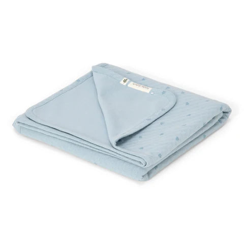 Little Dutch Wiegedecke - Pure Denim Blue 100x70cm
